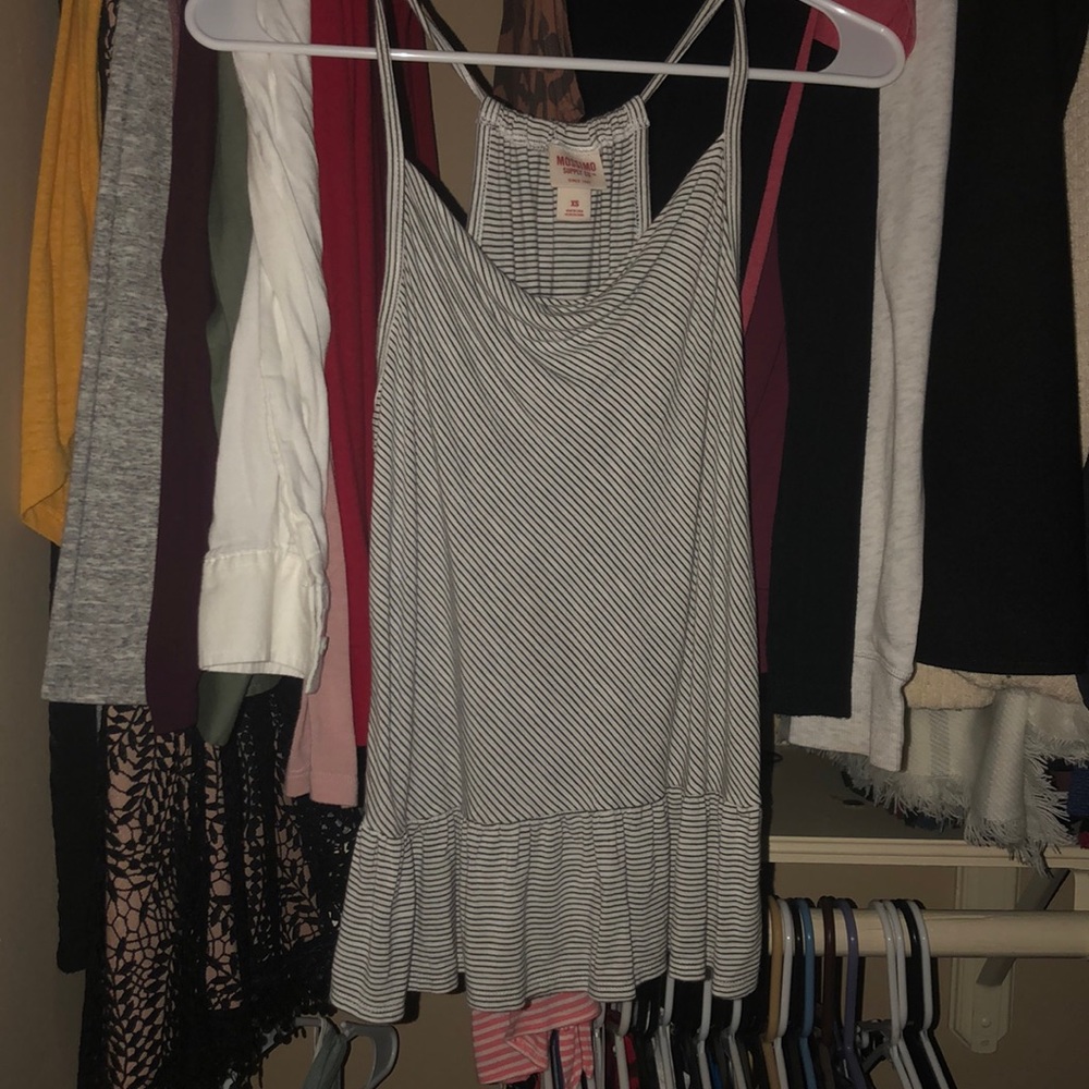 Striped peplum tank SIZE XS